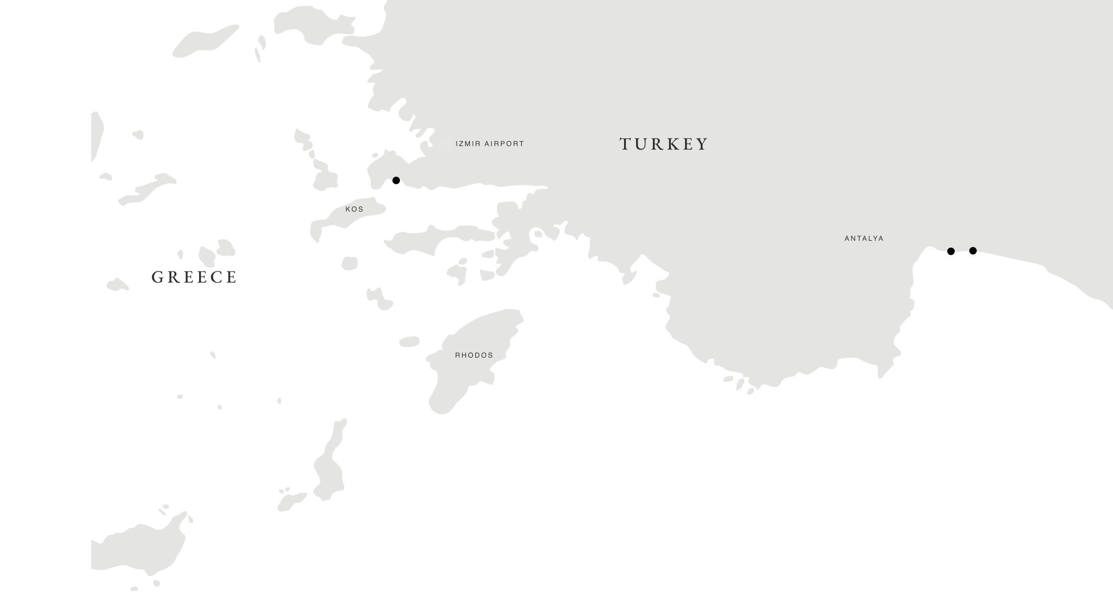 BAYOU Anda, Lara and Acanthus locations